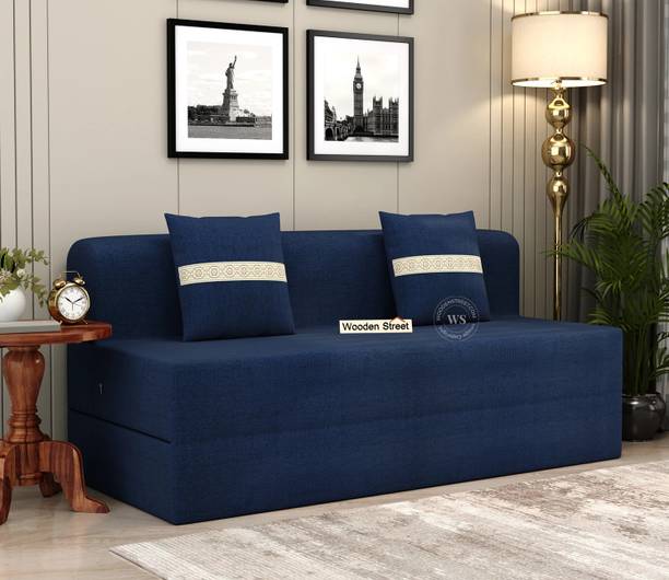 Wooden Street Voltz (72*60 Inches) 3 Seater Double Foam Pull Out Sofa Cum Bed