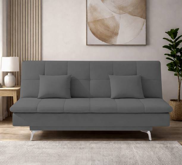 Casaliving Danny 3 Seater Single Solid Wood Fold Out Sofa Cum Bed