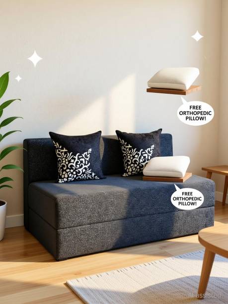 Friends Fit Life Fashion Life-4X6 Comfort 2 Seater Double Fold Out Sofa Cum Bed