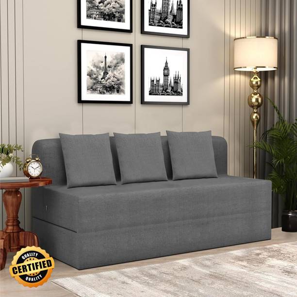 Expecting Smile For 3 Person 3 Seater Double Foam Fold Out Sofa Cum Bed
