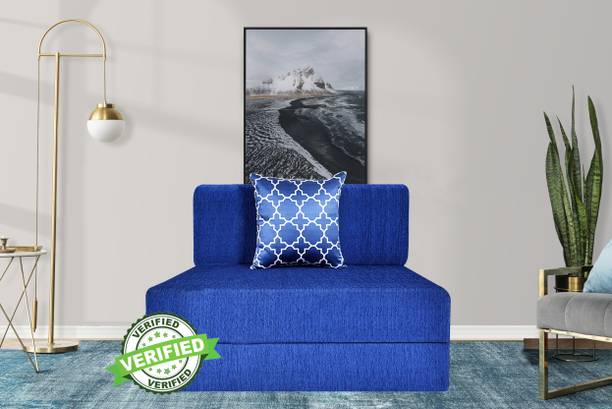 Little Smile Little Smile-3X6 Comfort for All with 3 Multi Plus 1 Seater Single Foam Fold Out Sofa Cum Bed