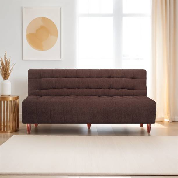 Seventh Heaven Florida Neo 4 Seater Wooden Sofa cum Bed, Chenille Molfino Fabric 78x36x16 4 Seater Single Solid Wood Pull Out Sofa Cum Bed