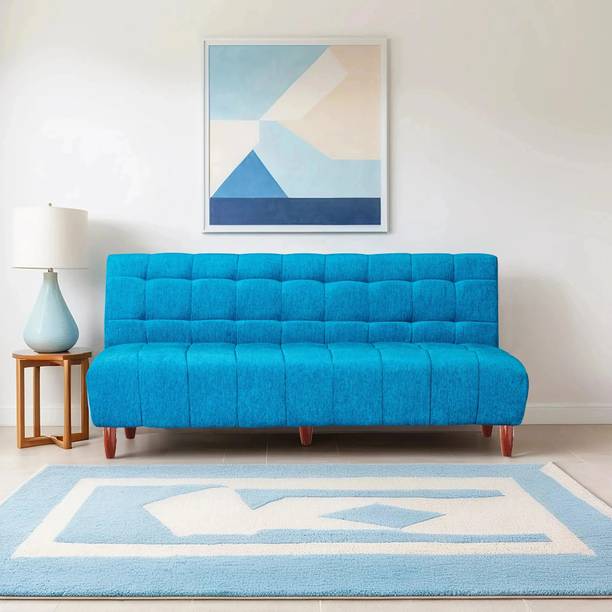 Seventh Heaven Florida, Chenille Molfino Fabric 72x44x16 3 Seater Double Solid Wood Pull Out Sofa Cum Bed