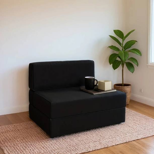 PUMPUM Sofa Cum Bed 2 Seater Single Foam Fold Out Sofa Cum Bed