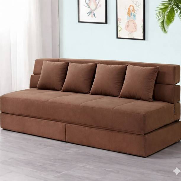 Flipkart Perfect Homes 4 Seater Sofa bed total comfort 2 Seater Double Foam Pull Out Sofa Cum Bed