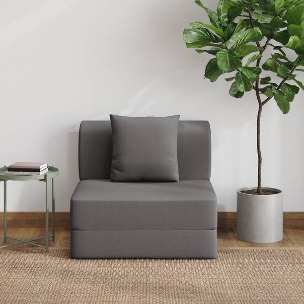 Wakefit Flipper (6.5 Thickness) 1 Seater Single Foam Fold Out Sofa Cum Bed