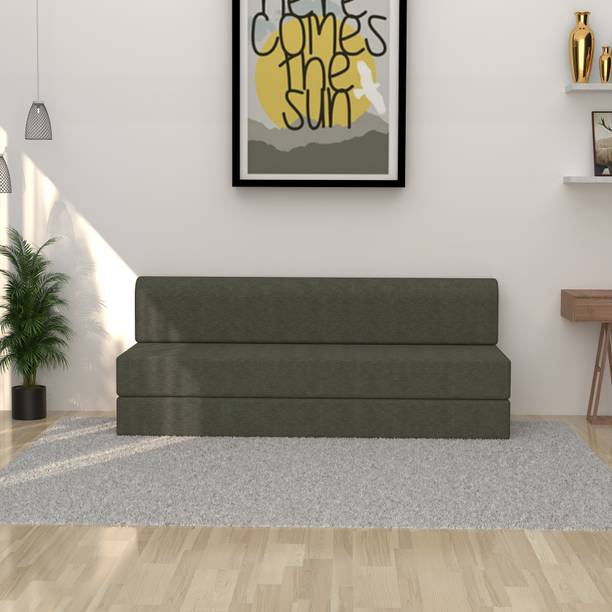 Wakeup India ComfortCraft Sofa Cum Bed 3 Seater, Foam Foldable Convertible Sleeper Couch Bed 3 Seater Double Foam Fold Out Sofa Cum Bed