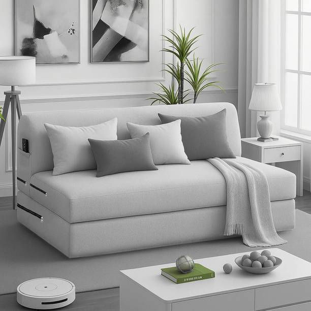 Trevi Dream Lux Sofa Cum Bed 6x6 Foldable 4 Seater Double Foam Fold Out Sofa Cum Bed