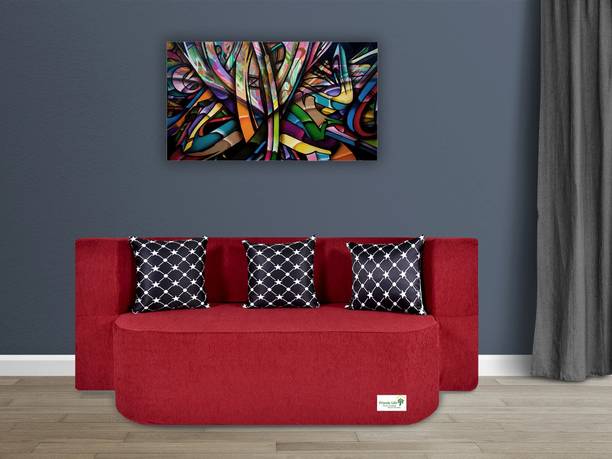 Friends Fit Life Fashion Life 47 X 72X 14 Comfort for All with 3 Seater Double Foam Fold Out Sofa Cum Bed