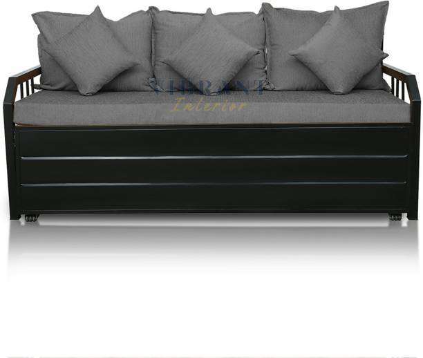 Vibrant Interior ORCHID 3 Seater Double Metal Pull Out Sofa Cum Bed