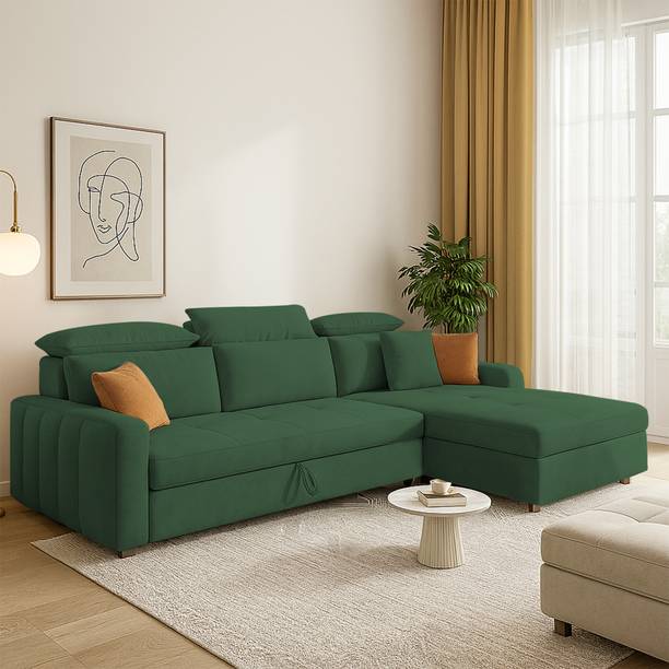 Casaliving Gagnon 4 Seater Single Foam Pull Out Sofa Cum Bed