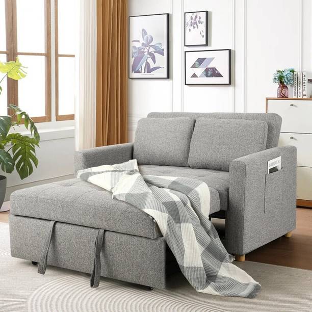 Friends Life Premium 2 Seater Double Solid Wood Pull Out Sofa Cum Bed