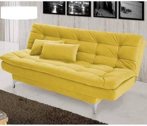 MAPSA MODERN 3 Seater Double Solid Wood Pull Out Sofa Cum Bed