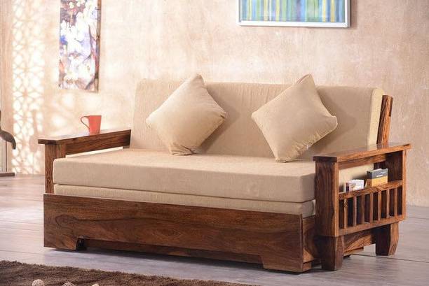 KART HANDICRAFTS Sheesham Wood Sofa Cum Bed 3 Seater Double Solid Wood Pull Out Sofa Cum Bed