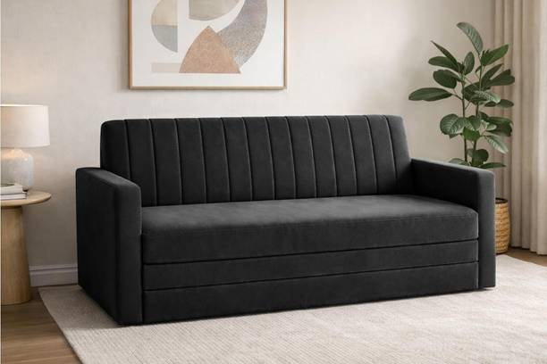Dr Smith Armrest | Modern Fabric Sofa 3 Seater Single Foam Fold Out Sofa Cum Bed