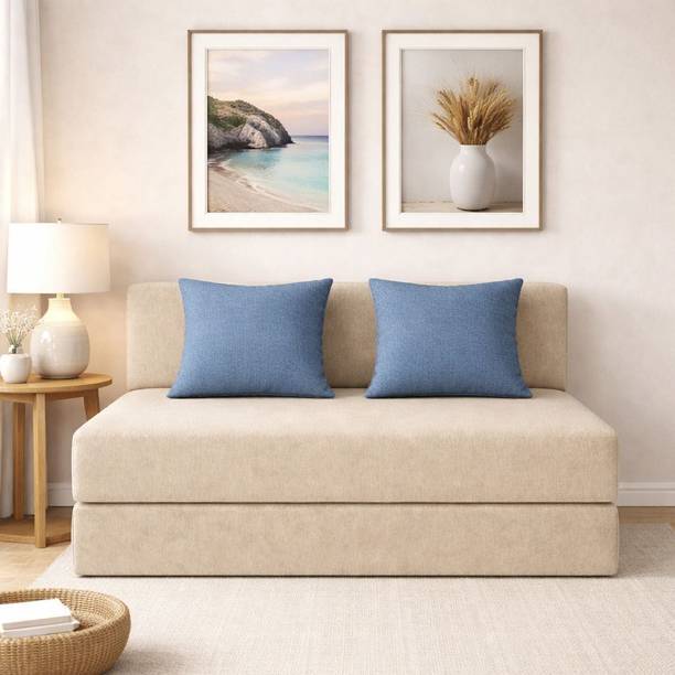 Flipkart Perfect Homes Navo 2 Seater Double Foam Pull Out Sofa Cum Bed