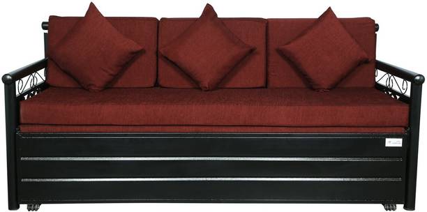 A-1 Star Furniture 4 Seater Double Metal Pull Out Sofa Cum Bed