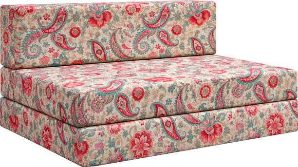 Dr Smith 4x6-Printed 2 Seater Single Foam Fold Out Sofa Sectional Bed