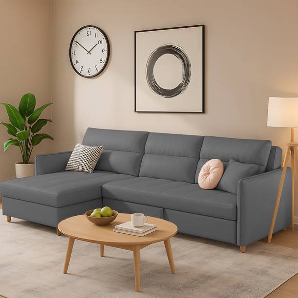 Casaliving Floster LHS 4 Seater Double Foam Pull Out Sofa Cum Bed