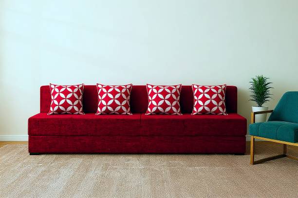 siyanavo 4 Seater Double Foam Pull Out Sofa Cum Bed