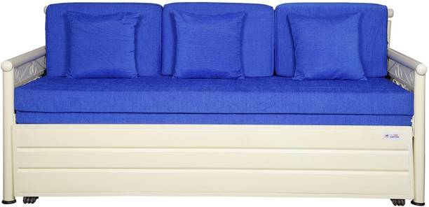 A-1 Star Furniture 4 Seater Double Metal Pull Out Sofa Cum Bed