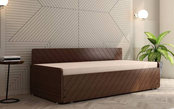 Auspicious Home 4 Seater Double Engineered Wood Pull Out Sofa Cum Bed