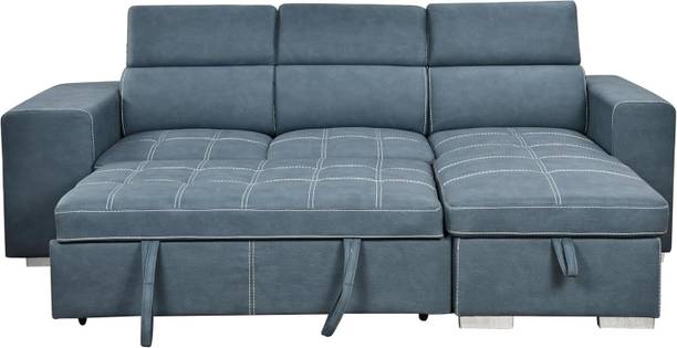 smartychoice 3 Seater Single Solid Wood Fold Out Sofa Sectional Bed