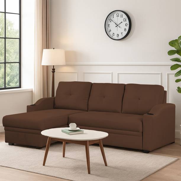 Casaliving Ravonna LHS 4 Seater Double Foam Pull Out Sofa Cum Bed