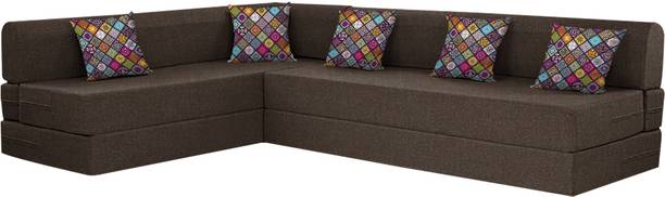Shopping Zone L SHAPE SOFA 5 Seater Single Foam Fold Out Sofa Cum Bed