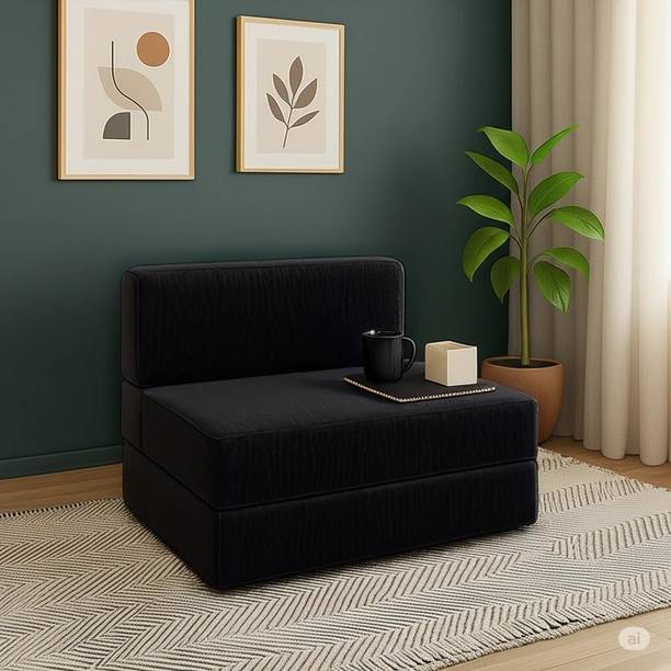PUMPUM Sofa Cum Bed 2 Seater Single Foam Fold Out Sofa Cum Bed