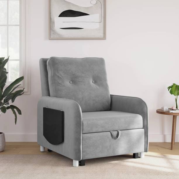 RECLINEX INDIA MULTI UTILITY CHAIR 1 Seater Single Solid Wood, Metal Pull Out Sofa Cum Bed