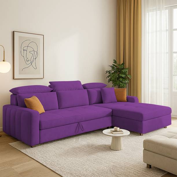 Casaliving Gagnon 4 Seater Single Foam Pull Out Sofa Cum Bed