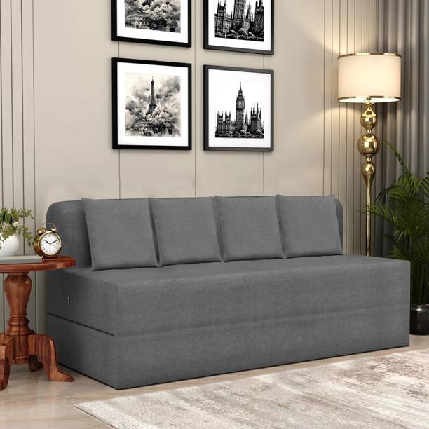 Flipkart Perfect Homes 6X6 - Feet Lightweight 4 Seater Double Foam Fold Out Sofa Cum Bed