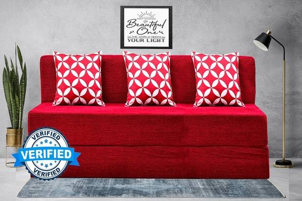 Little Smile 3 Seater Double Foam Fold Out Sofa Cum Bed