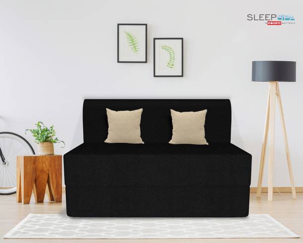 SLEEP SPA 1 Seater Single Foam Fold Out Sofa Cum Bed