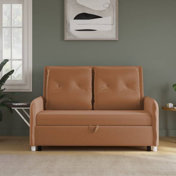 RECLINEX INDIA GUCCI MULTI UTILITY SOFA 3 Seater Double Solid Wood Pull Out Sofa Cum Bed