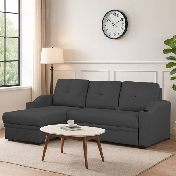 Casaliving Ravonna LHS 4 Seater Double Foam Pull Out Sofa Cum Bed