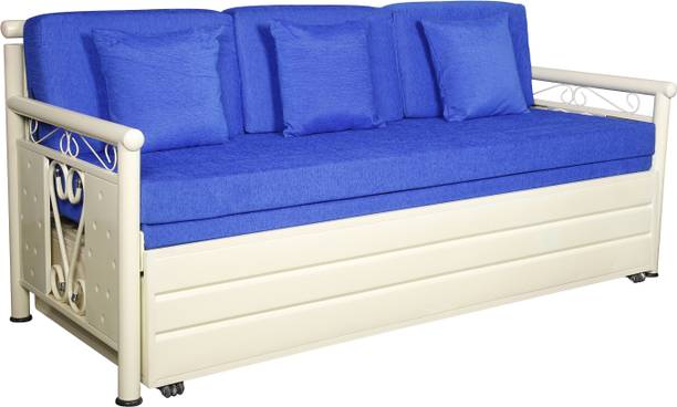 Aplus 3 Seater Double Metal Pull Out Sofa Cum Bed