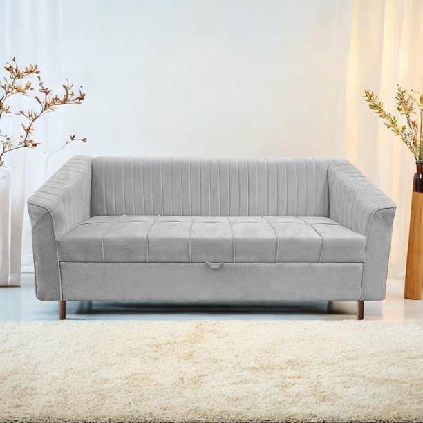 Casaliving Doraldo 3 Seater Single Solid Wood Pull Out Sofa Cum Bed