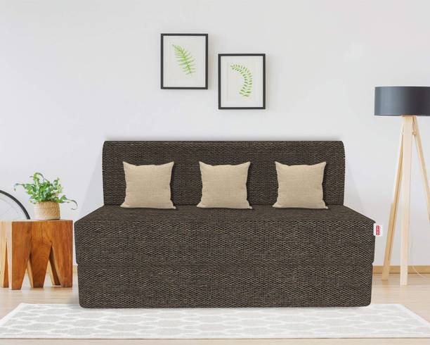 USHA SHRIRAM Folding Sofa Fabric 3 Seater  Sofa
