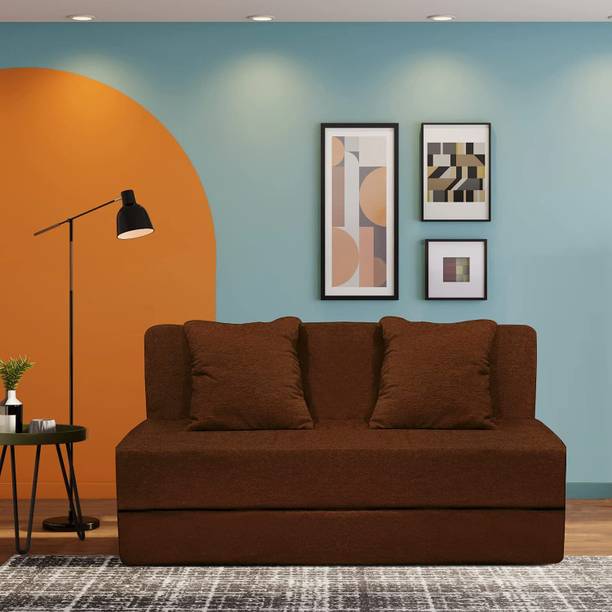 PUMPUM Premium 2 Seater Single Foam Fold Out Sofa Cum Bed