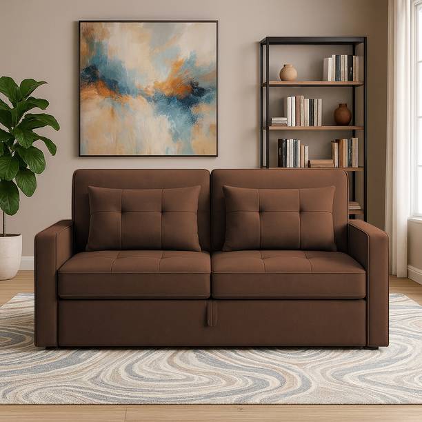 Casaliving Treshta 2 Seater Double Foam Pull Out Sofa Cum Bed