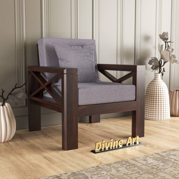 Divine Arts 1 Seater Sofa For Living, Waiting Room/ Office Fabric Fabric 1 Seater  Sofa