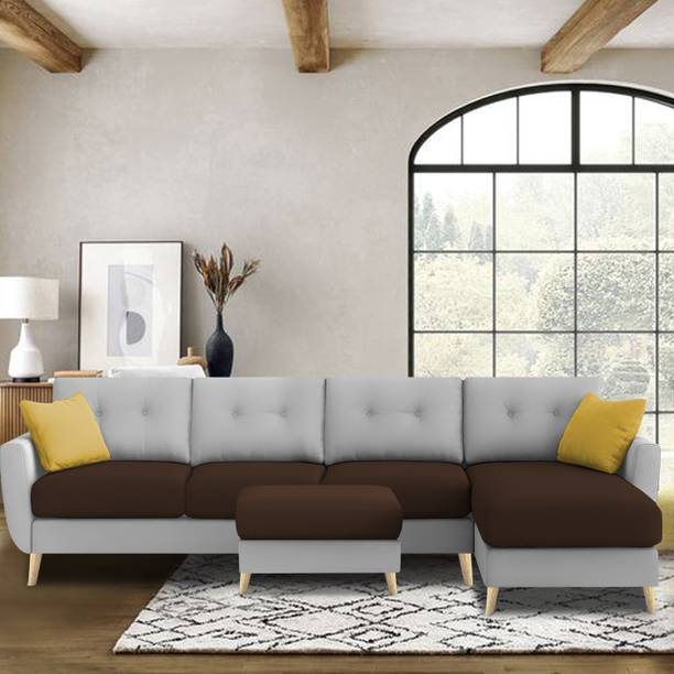 Casaliving Lizel Fabric 6 Seater  Sofa