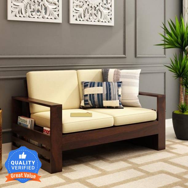 Flipkart Perfect Homes Rosewood ( Sheesham) Solid Wood 2 Seater  Sofa