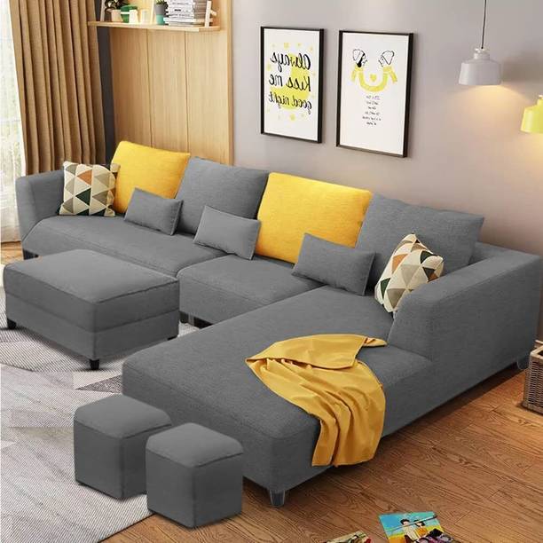 Casaliving Minta Fabric 8 Seater  Sofa