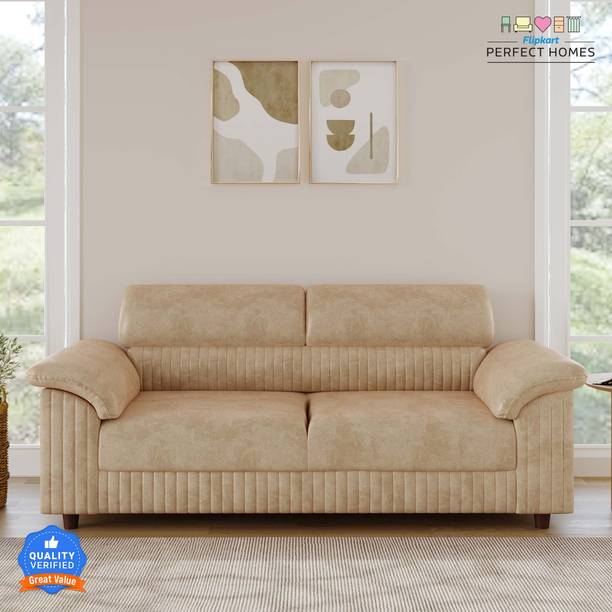 Flipkart Perfect Homes Aristo Tufted Premium Velvet Fabric 3 Seater  Sofa