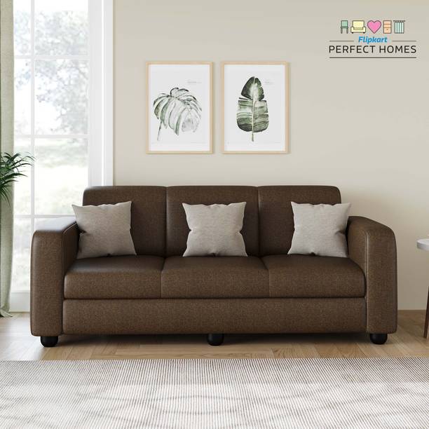 Flipkart Perfect Homes Burano Fabric 3 Seater  Sofa