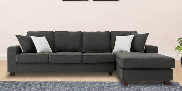 Comfort Couch Silvia 5 Seater Fabric L Shape Sectional Sofa Set for Living Room Fabric 5 Seater  Sofa