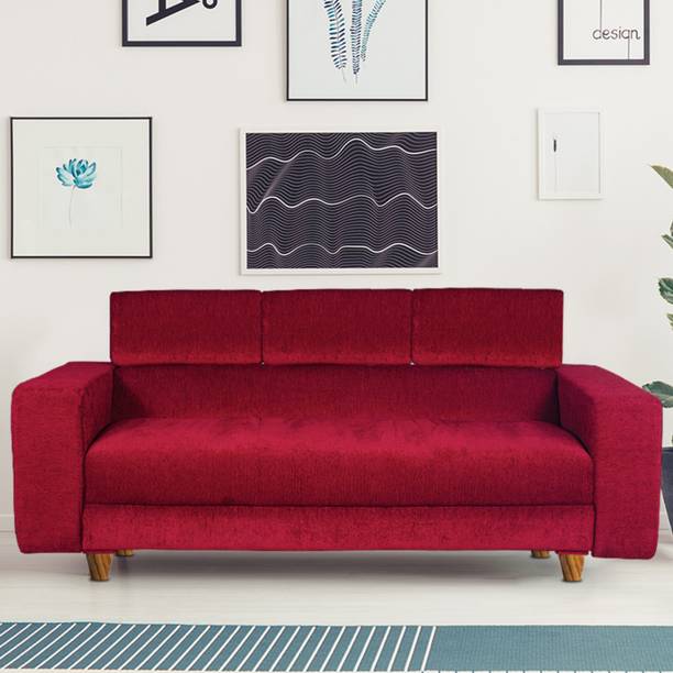 Seventh Heaven Berlin 3 Seater Sofa, Extra Spacious, Chenille Molfino Fabric: 2 Year Warranty Fabric 3 Seater  Sofa